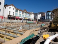 Downtown construction in Lijiang