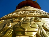 Huge Buddhist prayer wheel